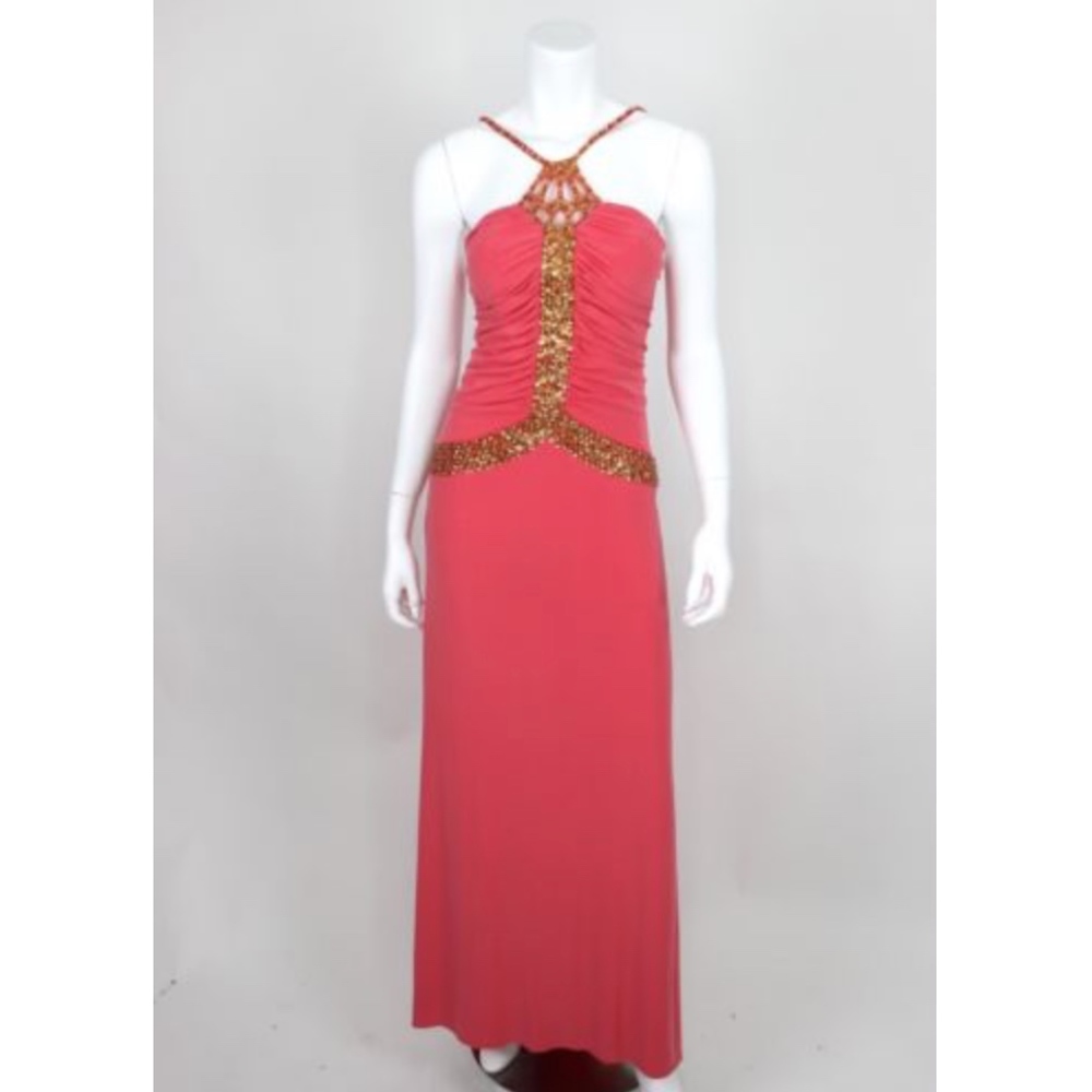 NWT Gown Pink Prom Dress Beaded Sequin Homecoming